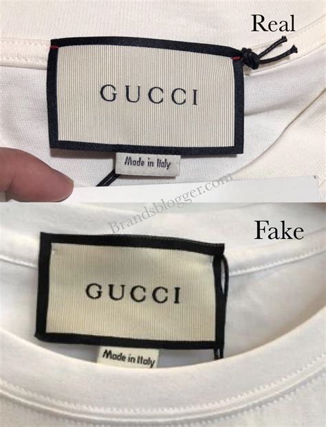 fake white gucci shirt|How to Spot a Real Gucci T.